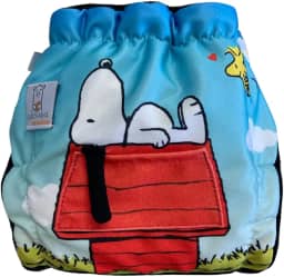 Fralda de Pano Ecológica AURORINHA SUSTENTÁVEL Pocket Coleção Snoopy 100% Algodão Tamanho Único 4kg/18kg (Snoopy Aplique)