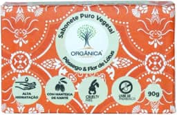 Organica Sabonete Em Barra Vegano Pêssego E Flor De Lótus 90G Orgânica