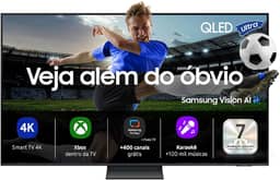 Samsung Vision AI TV 55" QLED Ultra 4K Q8F 2025, Pontos Quânticos, Processador com AI, Xbox Cloud Gaming