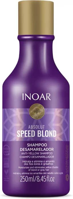 Shampoo Speed Blond Matizador 250Ml, Inoar, Transparente, 250 Ml