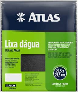 Atlas - Lixa D´água com Grão 240 e Verso em Papel, Tamanho 22,5 x 27,5 cm