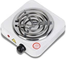 Fogareiro Elétrico Portátil Cooktop 220v 1 Boca 1000w Branco