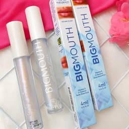 Bigmouthh Gloss Volumizador Labial com Vitamina E, D-Pantenol e Ácido Hialurônico, 4ml, Efeito Preenchedor e Brilho Espelhado.