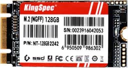 KingSpec SSD M.2 SATA Interno de 128 GB 2242 SATA III 6 Gbps, Unidade de Estado NGFF Ultrafina para Desktop/Laptop/Notebook