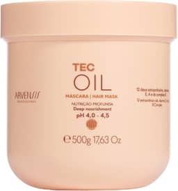 Arvensis – Máscara Capilar Tec Oil 500g | Nutrição, Brilho, Força, Fórmula Vegana, Para Cabelos Ressecados