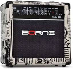 Amplificador Cubo Para Guitarra Borne Strike G30 Jornal 15W Bivolt Automático
