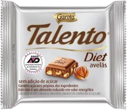 Chocolate Diet Com Avelã Mini Talento 25g C/15un - Garoto