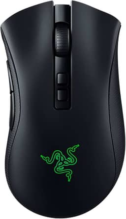 Razer Mouse para jogos sem fio DeathAdder V2 Pro: Sensor óptico DPI de 20K - Interruptor óptico mais rápido de 2ª geração - Iluminação RGB cromada - Vida útil da bateria de até 120 horas - 8 botões