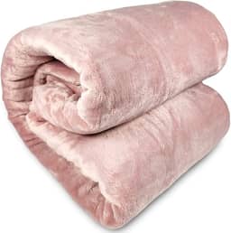 Cobertor King Corttex Lumini Super Soft Alta Gramatura 300g 2,40 x 2,60 - Manta Microfibra Poliéster Toque Seda Macio Grosso (Rosa Rosé)