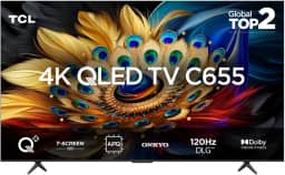 Smart TV TCL 85 Polegadas QLED 4K C655 WiFi Bluetooth Google TV HDR10+ Subwoofer Dolby Atmos 85C655