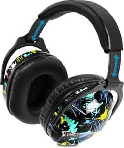 Abafador de Ruidos, Protetores de Ouvido Dobráveis, Azul, Taxa de Redução Do Ruído 22db, Abafador de Ouvido, Abafador de Som, Abafador