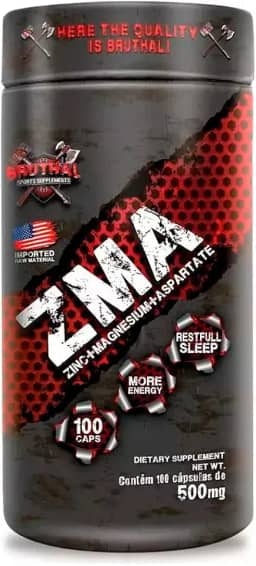 ZMA(Zinco Magnesio Vitamina B6) 100 Cápsulas - Bruthal Sports Supplements