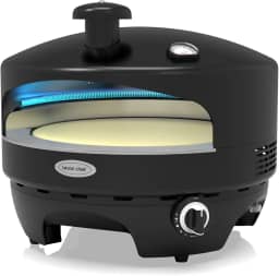 Lecon Chef Forno de pizza de 40,6 cm para uso ao ar livre – Forno de pizza movido a propano com pedra cordierite, termômetro embutido, alimentado a gás para quintal e acampamento