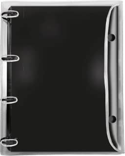 Fichário Universitário Cristal Preto com 192 Folhas – DAC 2394