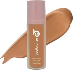 Best Bronze Bombshell Maquiagem Corporal e para Pernas - Maquiagem à Prova D'água para Pernas e Base Corporal - para Cicatrizes, Cobertura de Varizes e Corretivo para Pernas (NW41 Bronze Médio)