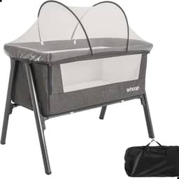 Berço Portátil Infantil Encaixa Na Cama Lado A Lado Moises - Benibee Sleep (MELAGE GRAFITE)