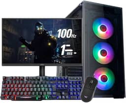 Pc Gamer Ryzen 5 5600gt 16Gb Ram Nvme 500gb Monitor 21,5 100Hz Teclado e Mouse Gamer