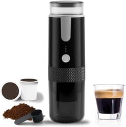 MáQuina de Café Portátil 2-Em-1 (Cápsulas + Moído), MáQuina de Café com USB-C, Carro, EscritóRio, Caminhadas