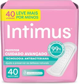 Protetor Diário Intimus Antibacteriana - 40 unidades