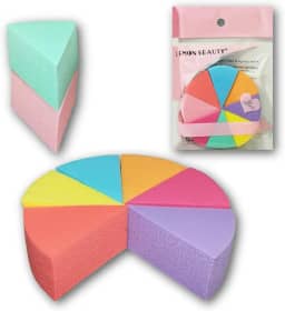 Kit Esponja De Maquiagem Queijinho, 8 Peças Triangulares Para Aplicação De Base, Corretivo E Pó, Ideal Para Contorno E Acabamento Profissional, Reutilizável E Macia