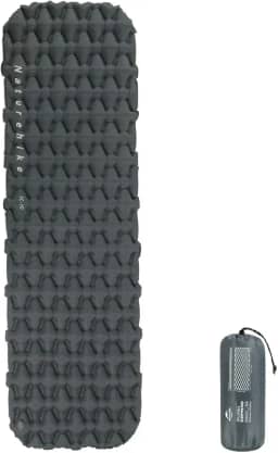 Isolante Inflável Ultralight Naturehike 6,5cm Compacto Para Acampamento (Cinza)