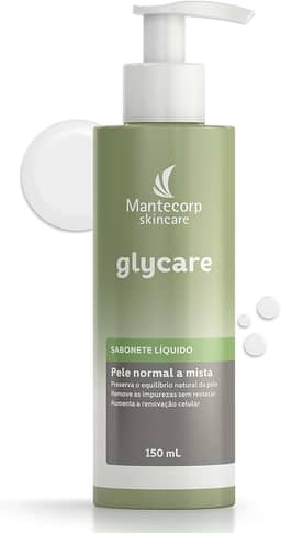 Sabonete Líquido Facial Glycare - 150ml - Limpeza Suave e Ação Hidratante - Ajuda a Reduzir o Brilho - Mantecorp