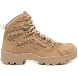 Bota Militar Adventure Masculina em Couro Legítimo Areia – Conforto Extremo, Solado Antiderrapante, Respirável e Resistente – Ideal para Trilha, Trabalho, Operacional e Uso Diário