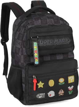 Mochila Bolsa de Costas Super Mario Juvenil Escolar Faculdade Viagem Espaçosa