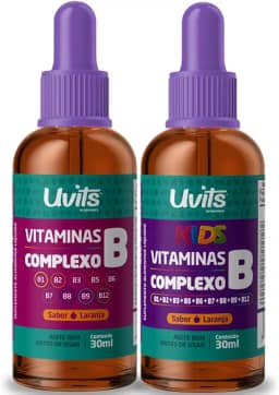 Kit Vitaminas Complexo B + B Kids Sublingual 30ml Cada Uvits