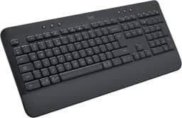 Teclado Sem Fio Logitech Signature K650 Com Apoio para as Mãos, Resistente a Derramamentos, Teclado Numérico, Conexão Bluetooth ou Receptor USB Logi Bolt - Grafite