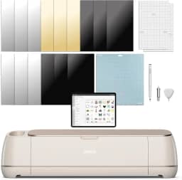 Cricut Maker 4 - Máquina de Corte Inteligente, Cor Seashell - Kit com Conteúdo Digital, inclui imagens no aplicativo Design Space