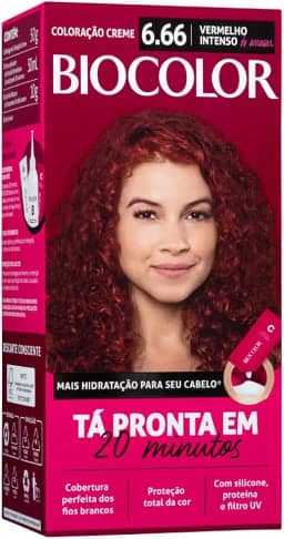 BioColor Tintura De Cabelo Biocolor Vermelho Intenso De Arrasar 6.66