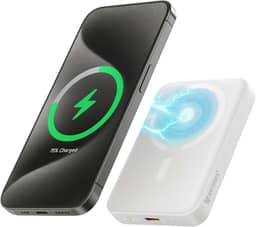 Power Bank 10.000 mAh, Carregador Portátil Turbo por Indução Carregamento Rápido Compatível com Iphone, Bateria Externa Compacta Magnética Premium Peining