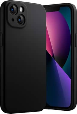 Capa para iPhone 13 Capinha [Ultra Slim] com [Proteção de Camera], Case Anti Impacto e Resistente, Anti Riscos, Leve, Aveludada e Design Elegante (Preto)