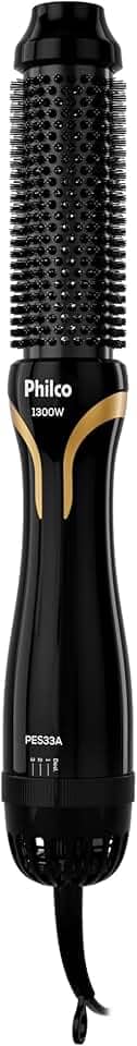 Escova Secadora Philco Bivolt 1300W Íons Tourmaline PES33A