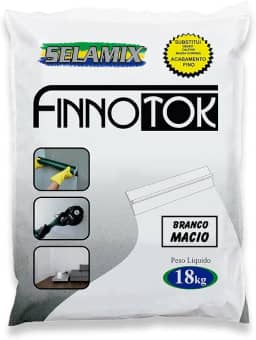 Massa de acabamento Finnotok Branco Macio 18Kg