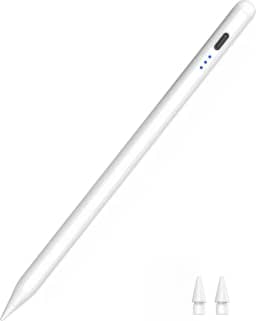 Caneta Stylus para iPad 2018-2025, carregamento rápido USB C de 25 minutos, rejeição da palma da mão e sensibilidade de inclinação, caneta Apple para iPad A16 11/10/9/8/7/6ª geração, Pro 12.9 11 33.0