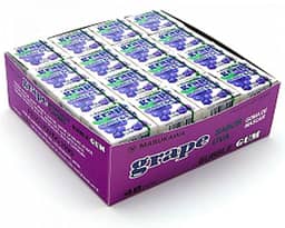 Chiclete Japonês Gum Uva Caixa com 48Un Marukawa