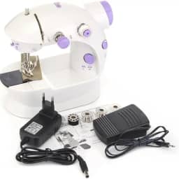 Mini Máquina De Costura Reta Countertech Fh-sm202 Portátil Branca 110v/220v