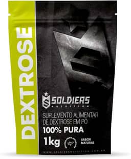 Dextrose 1Kg - 100% Puro Importado - Soldiers Nutrition