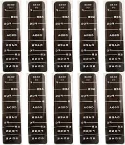 Acessórios para Violino Adesivo prático de violino alto para iniciantes em casa Aprender escola de violino (BC01 4/4 preto)