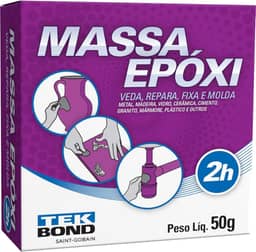 Tekbond Massa Epóxi 50g Adesivo Para Vidro e Cimento