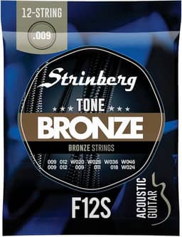 Encordoamento para Violão 12 cordas F12S Strinberg