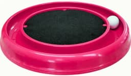 Arranhador Interativo para Gatos Grande 40cm com Bolinha Brinquedo Arranhador Gato (Rosa)