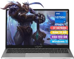 Notebook i7 10750H 16GB RAM 512GB SSD Windows 11 15.6in