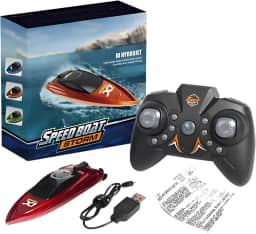 Mini Barco Lancha Controle Remoto 2.4Ghz Piscina Lago