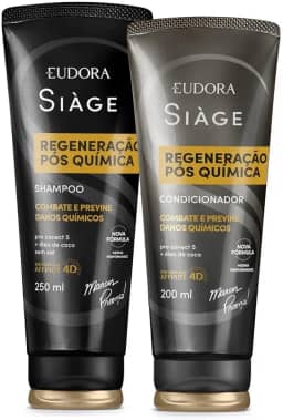 Eudora Kit Siàge Regeneração Pós Química: Shampoo 250ml + Condicionador 200ml