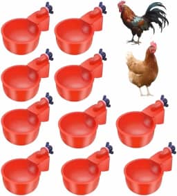 Kit 10 Bebedouros Automáticos Para Aves Galinhas Patos Perus