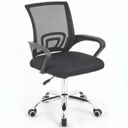 Cadeira Diretor Escritório Giratória Cor Preto Barata Mesh Regulagem Altura prime.office P110