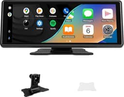 Multimidia Automotivo, Central Multimidia Automotivo, 10'' IPS, Suporte para Apple Carplay, Conexão com Fio/sem Fio, com Suporte para Ativação por Voz e Tela Sensível ao Toque